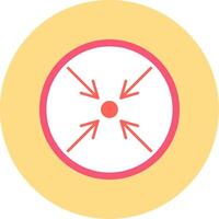 Minimize Flat Circle Icon vector