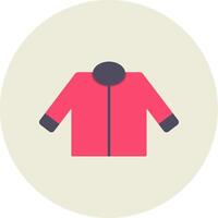 Driver Jacket Flat Circle Icon vector