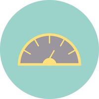 Speedometer Flat Circle Icon vector