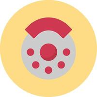 Break Flat Circle Icon vector