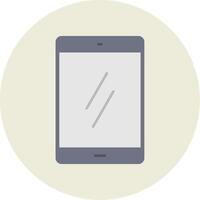 Mobile Flat Circle Icon vector