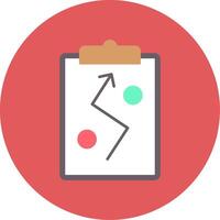Strategy Flat Circle Icon vector