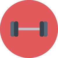 Weightlifting Flat Circle Icon vector