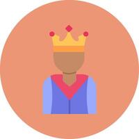 Prince Flat Circle Icon vector