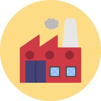 Industry Flat Circle Icon vector