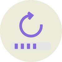 Loader Flat Circle Icon vector