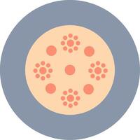 Skin Disease Flat Circle Icon vector