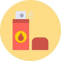 Spray Flat Circle Icon vector