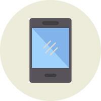 Smartphone Flat Circle Icon vector