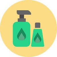 Cleaning Products Flat Circle Icon vector