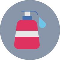 Liquid Soap Flat Circle Icon vector