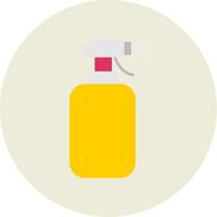 Cleaning Spray Flat Circle Icon vector