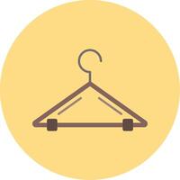 Hanger Flat Circle Icon vector