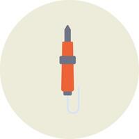 Soldering Flat Circle Icon vector
