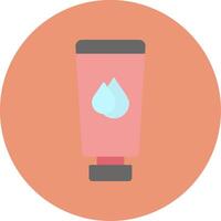 Body Lotion Flat Circle Icon vector