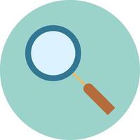 Magnifying Glass Flat Circle Icon vector