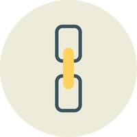 Chain Flat Circle Icon vector