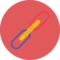 Link Flat Circle Icon vector