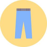 Trousers Flat Circle Icon vector