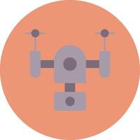 Drone Flat Circle Icon vector