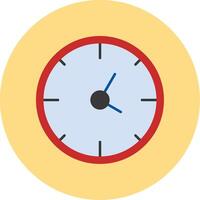 reloj plano circulo icono vector