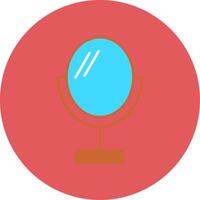 Mirror Flat Circle Icon vector