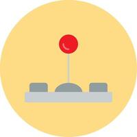 Joystick Flat Circle Icon vector