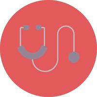 Stethoscope Flat Circle Icon vector