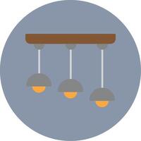 Ceiling Flat Circle Icon vector