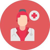 Medical Service Flat Circle Icon vector