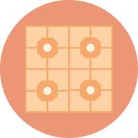 Floor Tiles Flat Circle Icon vector