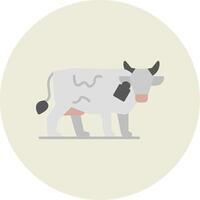 Livestock Farming Flat Circle Icon vector