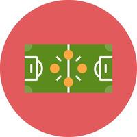 Football Strategy Flat Circle Icon vector