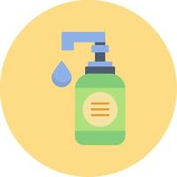 Hand Soap Flat Circle Icon vector