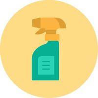 Cleaning Spray Flat Circle Icon vector