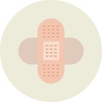 Bandages Flat Circle Icon vector