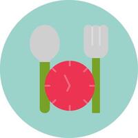 Fasting Flat Circle Icon vector