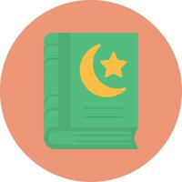 Holy Book Flat Circle Icon vector