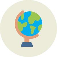 Geography Flat Circle Icon vector