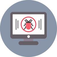 Malware Flat Circle Icon vector