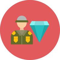 High Value Flat Circle Icon vector