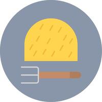 Haystack Flat Circle Icon vector