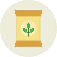 Fertilizer Flat Circle Icon vector