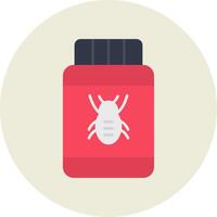 pesticida plano circulo icono vector