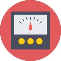 Voltage Indicator Flat Circle Icon vector