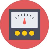 Voltage Indicator Flat Circle Icon vector