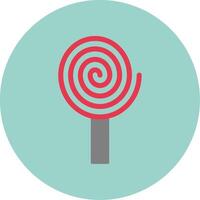 Spiral Flat Circle Icon vector