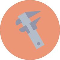 Caliper Flat Circle Icon vector