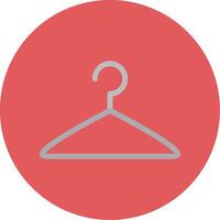 Cloth Hanger Flat Circle Icon vector