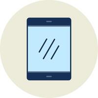 Smartphone Flat Circle Icon vector